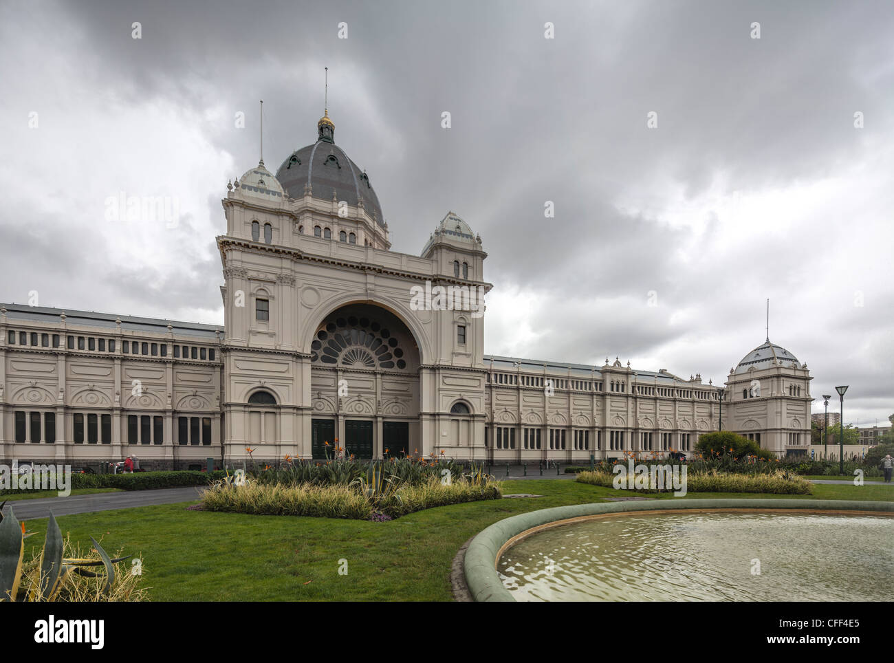 Façade du Palais royal des expositions, Melbourne, Australie Banque D'Images
