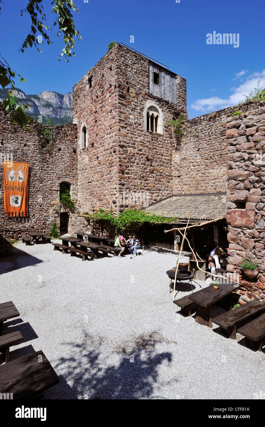 Boymont, ruines d'un château, Appiano sur la route des vins, Bozen, Alto Adige, le Tyrol du Sud, Italie Banque D'Images