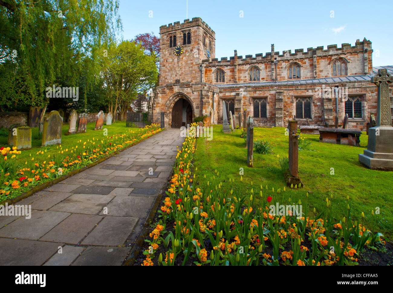 L'église Saint-Laurent de Cumbria Appleby Banque D'Images