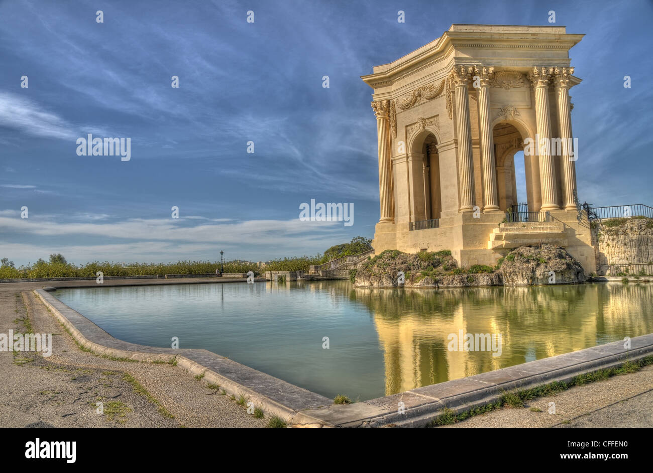 Jardin du Peyrou, Montpellier, Languedoc Roussillon, France Banque D'Images