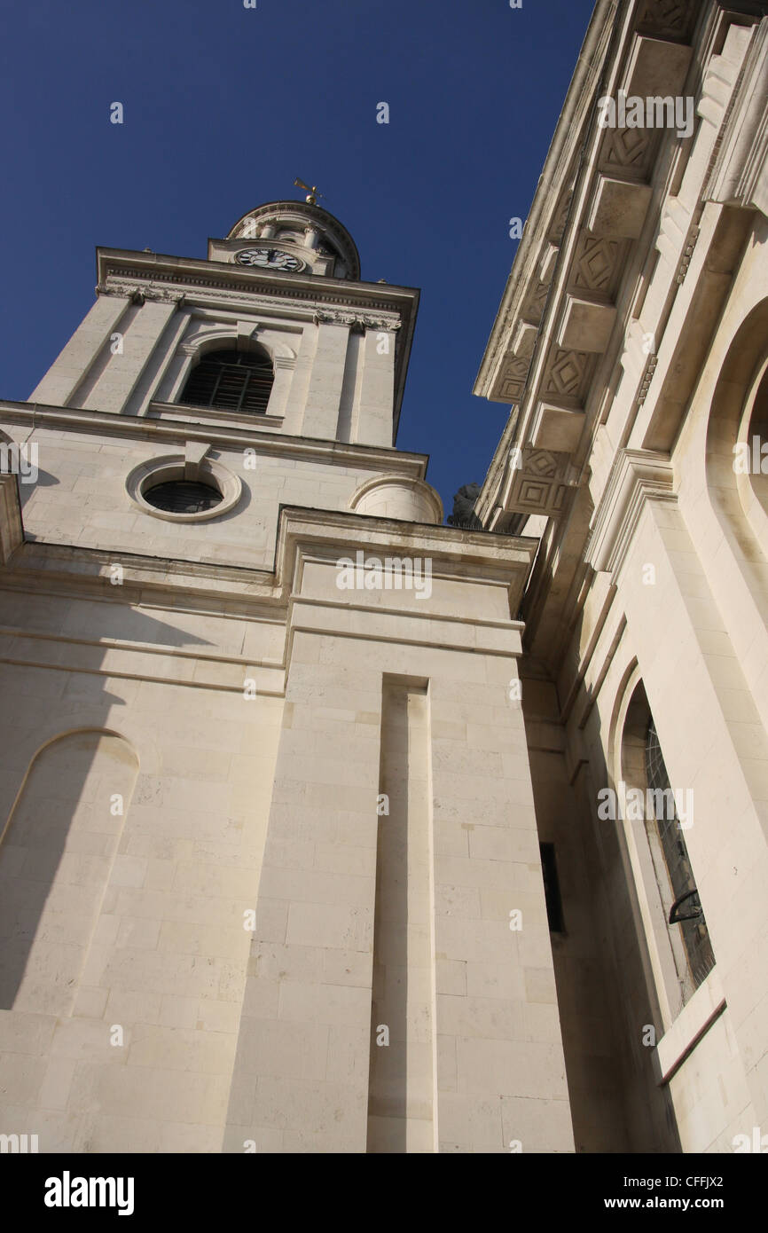 St Alfege est la paroisse anglicane Église dans le centre de Greenwich. Banque D'Images