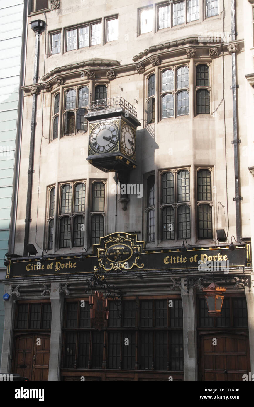 Cittie de Yorke Pub High Holborn London Banque D'Images