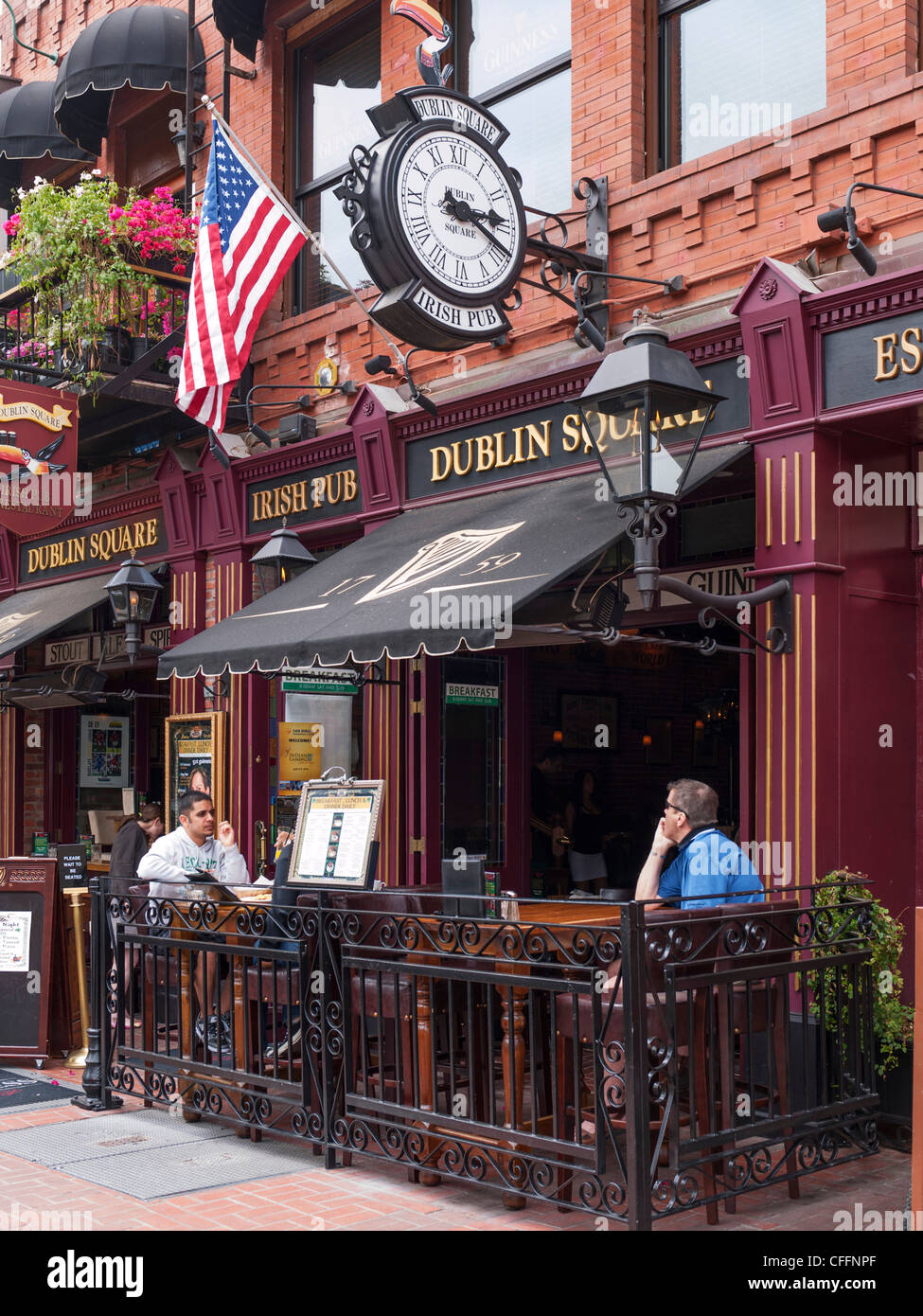 Square Dublin Irish Pub, San Diego Banque D'Images