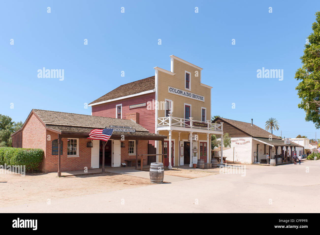 Colorado House, Old Town San Diego Banque D'Images