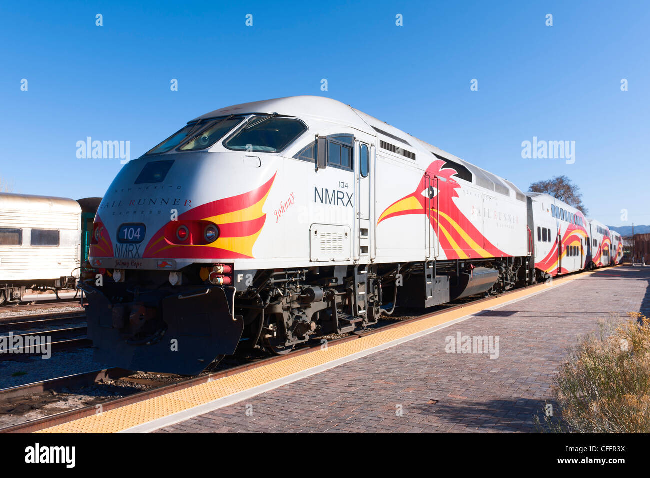 Gare ferroviaire de Runner, Santa Fe Banque D'Images