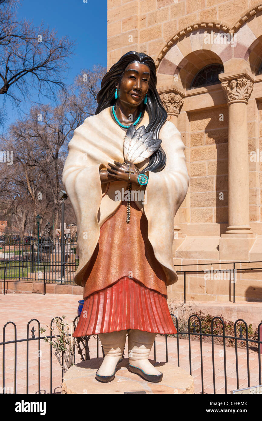 Saint François Assise Basilique Cathédrale, Santa Fe Banque D'Images