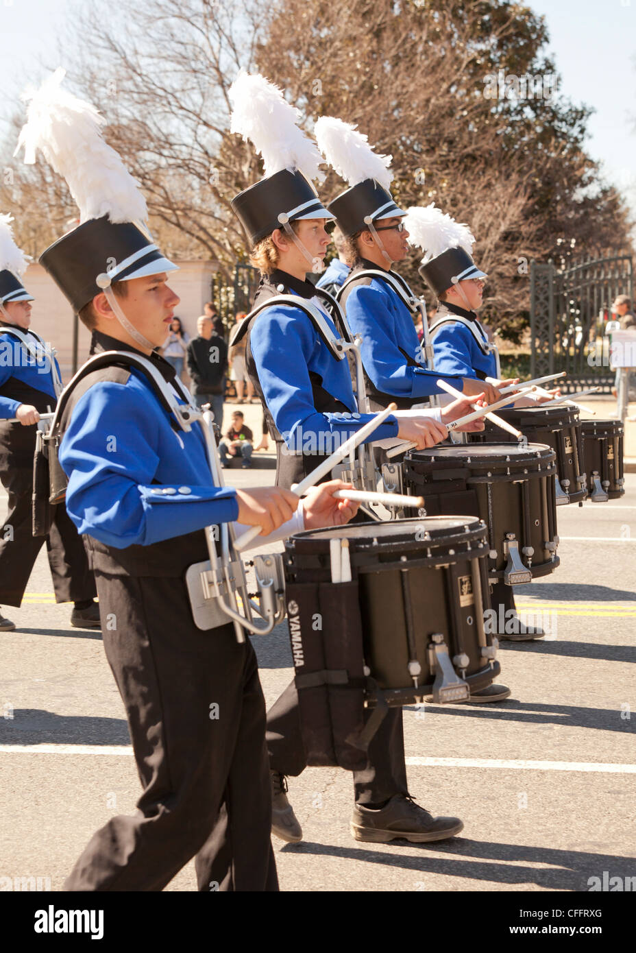 High school marching band caisse claire de l'article Banque D'Images