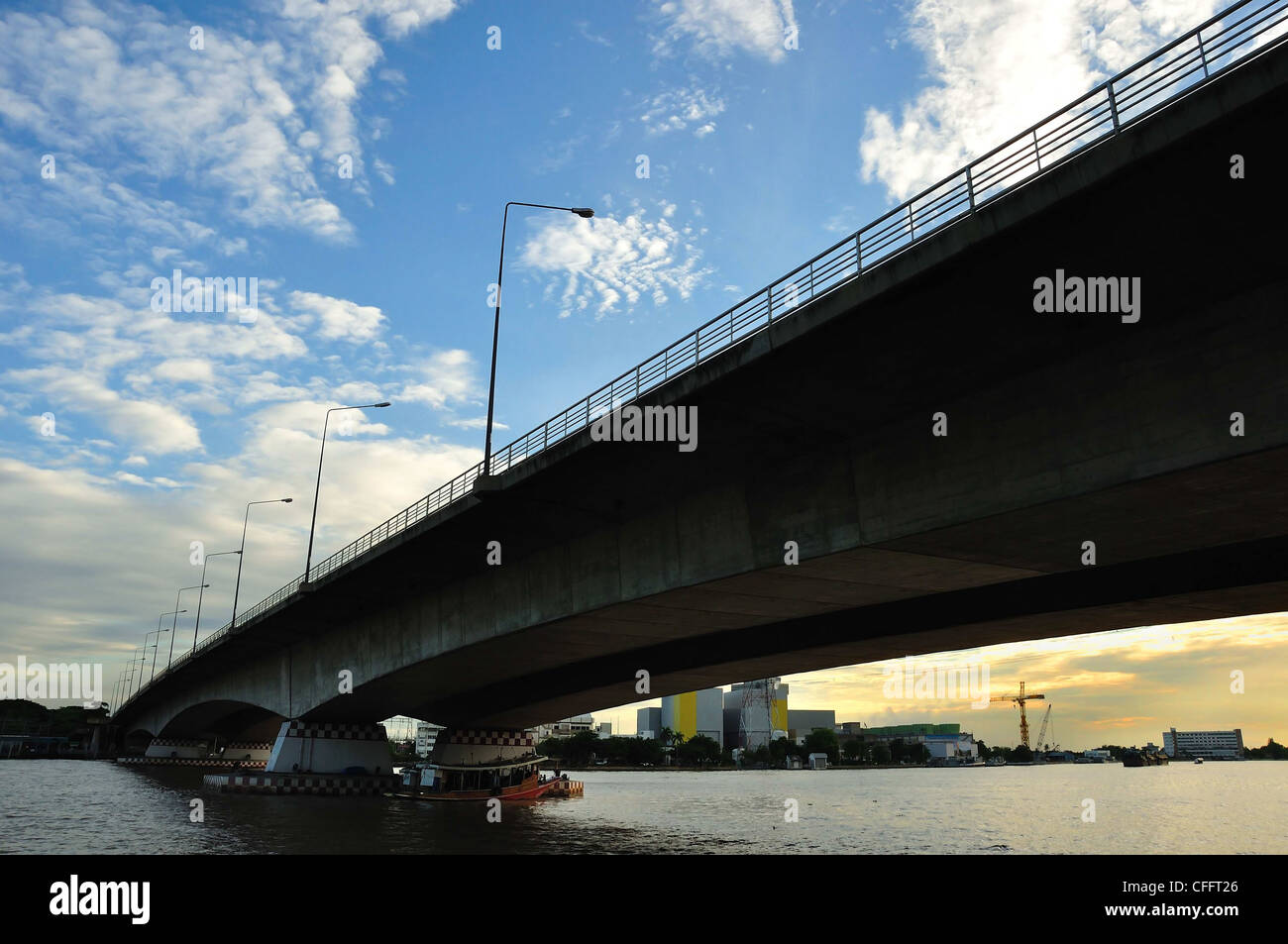 Praram 7 Bridge, Bangkok, Thaïlande, voyage en Asie Banque D'Images