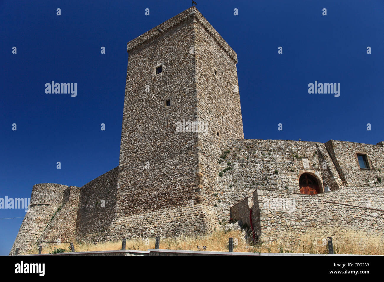 Italie, Pouilles, Deliceto, Château Médiéval Banque D'Images