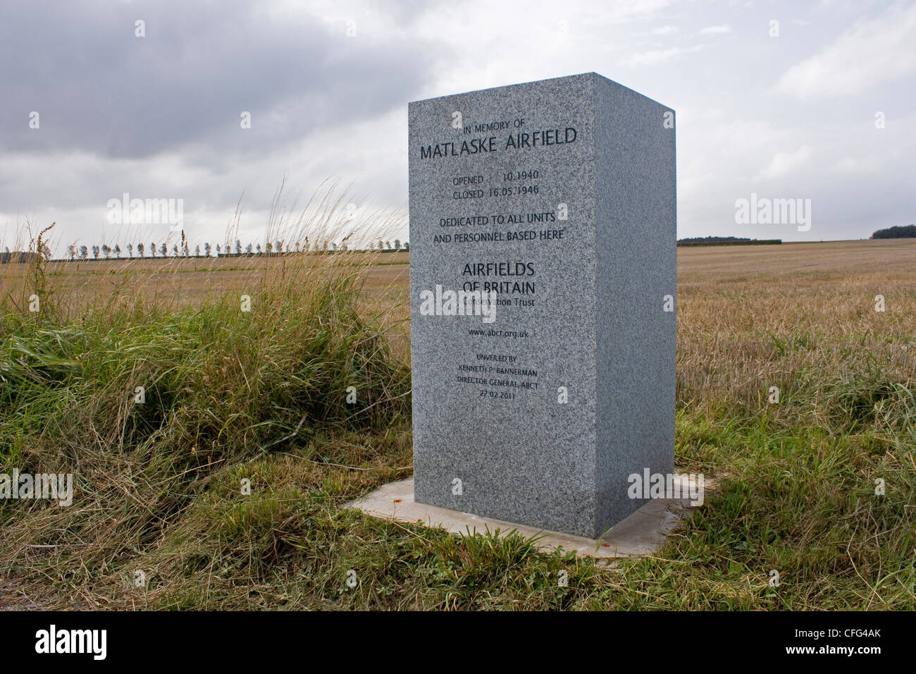 Commémoration de la Seconde Guerre mondiale l'ancien aérodrome de la RAF à Norfolk Matlaske Banque D'Images