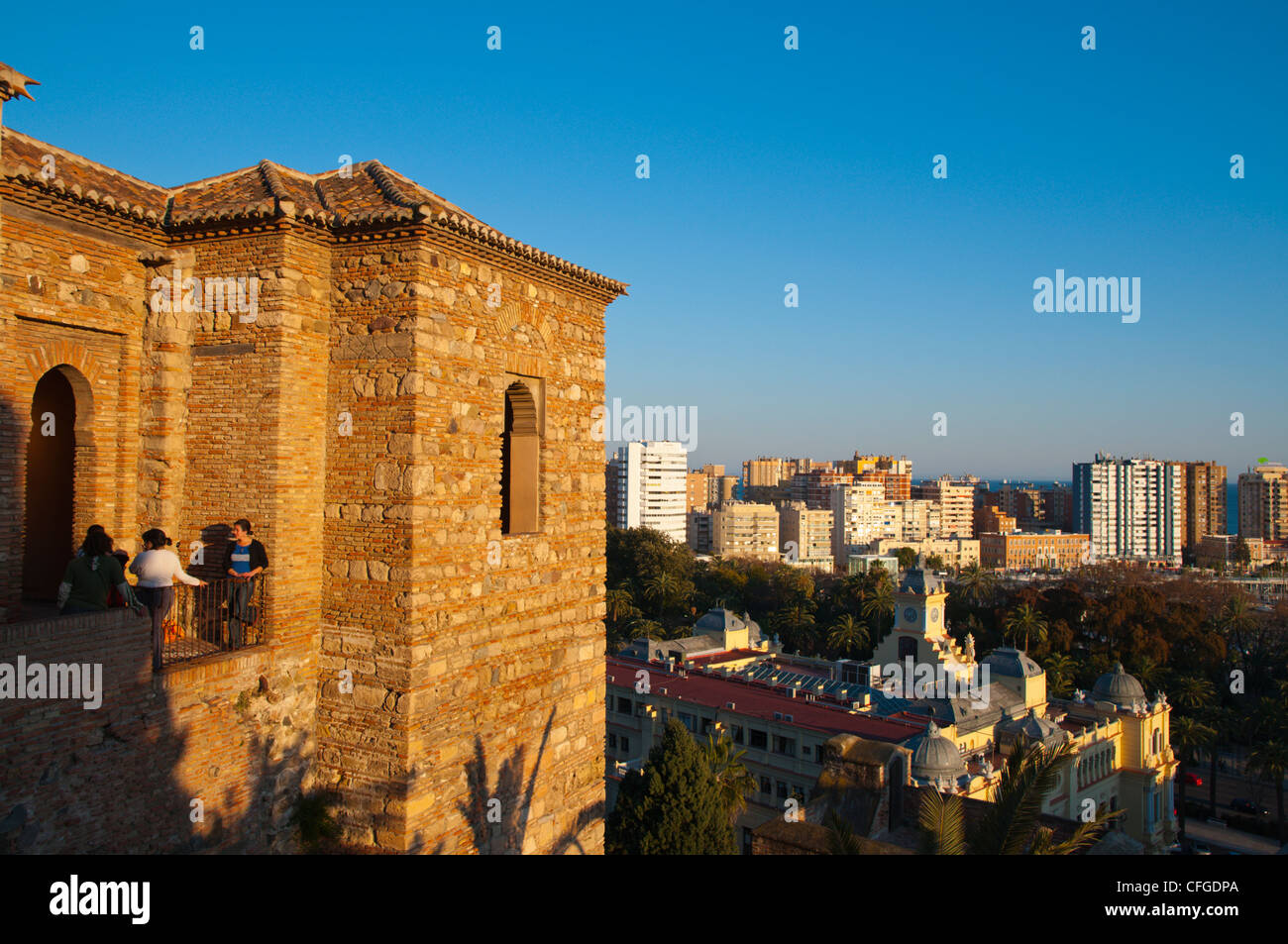 Forteresse Alcazaba malaga andalousie espagne Europe Banque D'Images