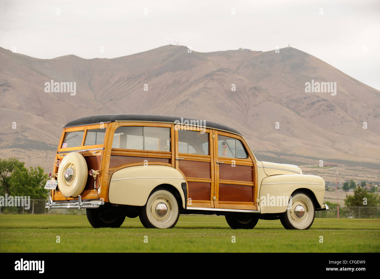 1946 Ford Woodie Station Wagon Banque D'Images