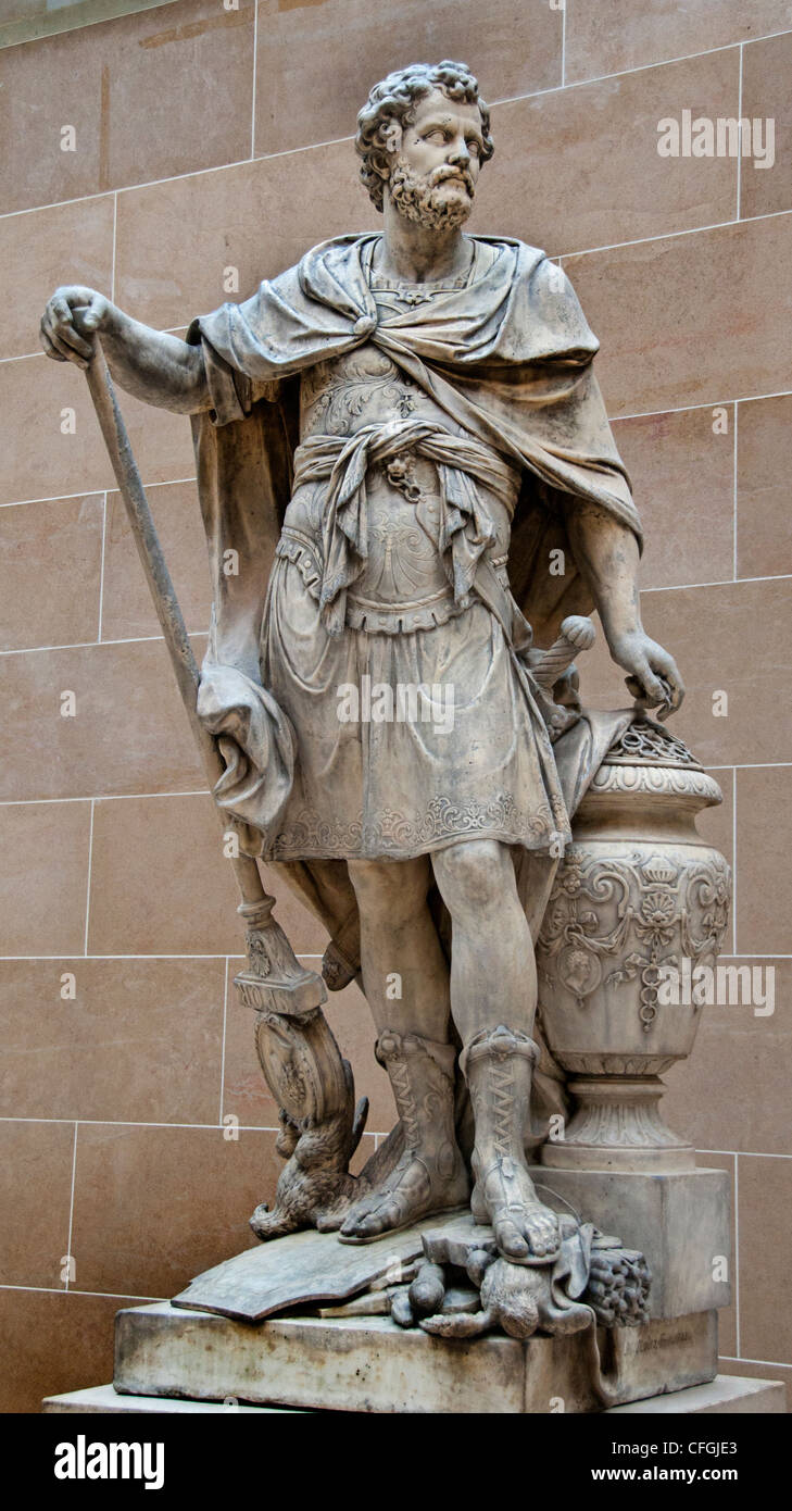 Hannibal Barkas (247 av. J.-C.) -183 Carthage général carthaginois Deuxième Guerre Punique Italie 218-203 av. J.-Sébastien Slodtz (Français, 1655-1726) Banque D'Images