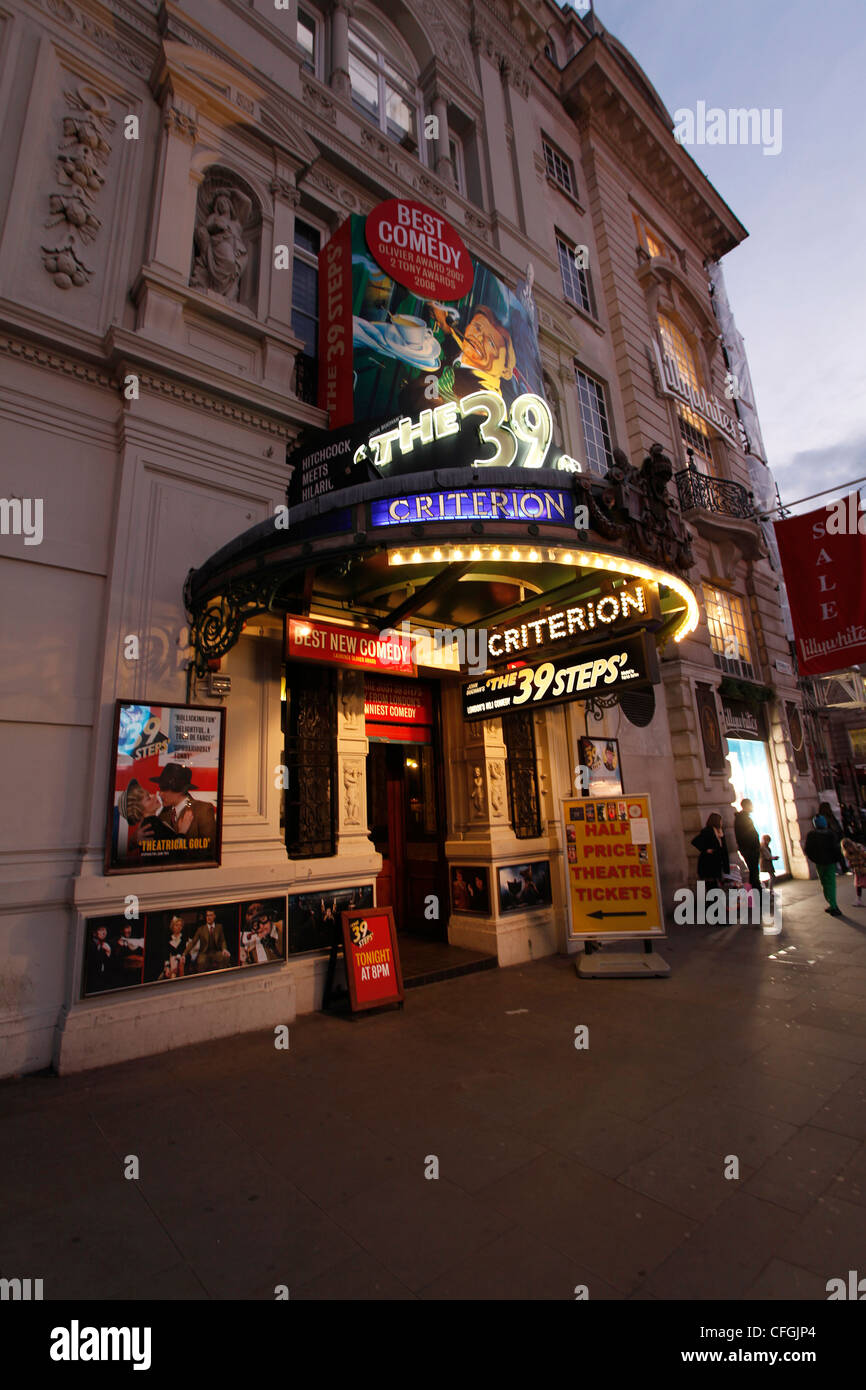 Le 39 Steps au Criterion Theatre à Piccadily Circus dans le West End de Londres Banque D'Images