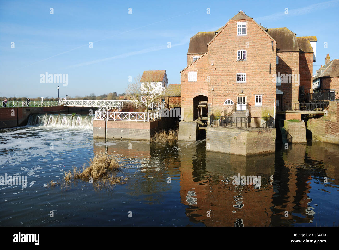 Abbey Mill Mill, Avon, Tewkesbury, Gloucestershire, Royaume-Uni Banque D'Images Abbey Mill Mill, Avon, Tewkesbury, Gloucestershire, Royaume-Uni Banque D'Images