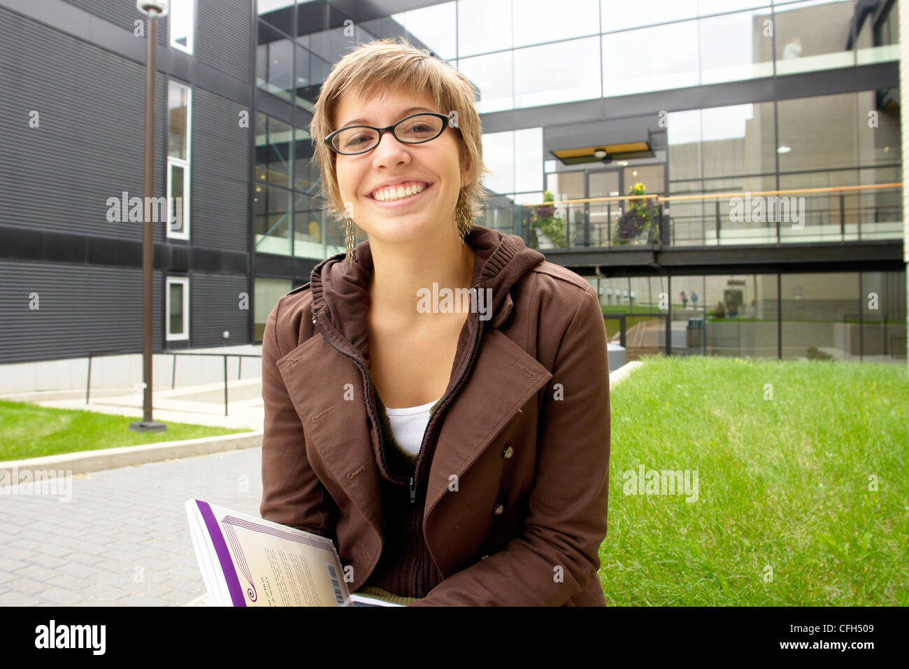 Portrait d'un étudiant Banque D'Images