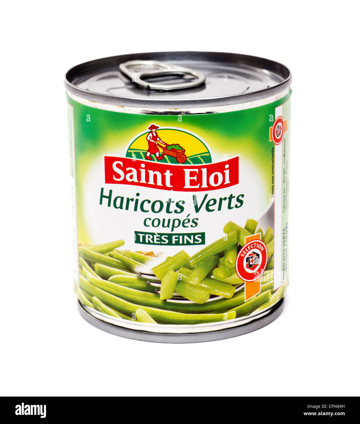 Boîte de Haricots Verts français, les haricots verts Banque D'Images