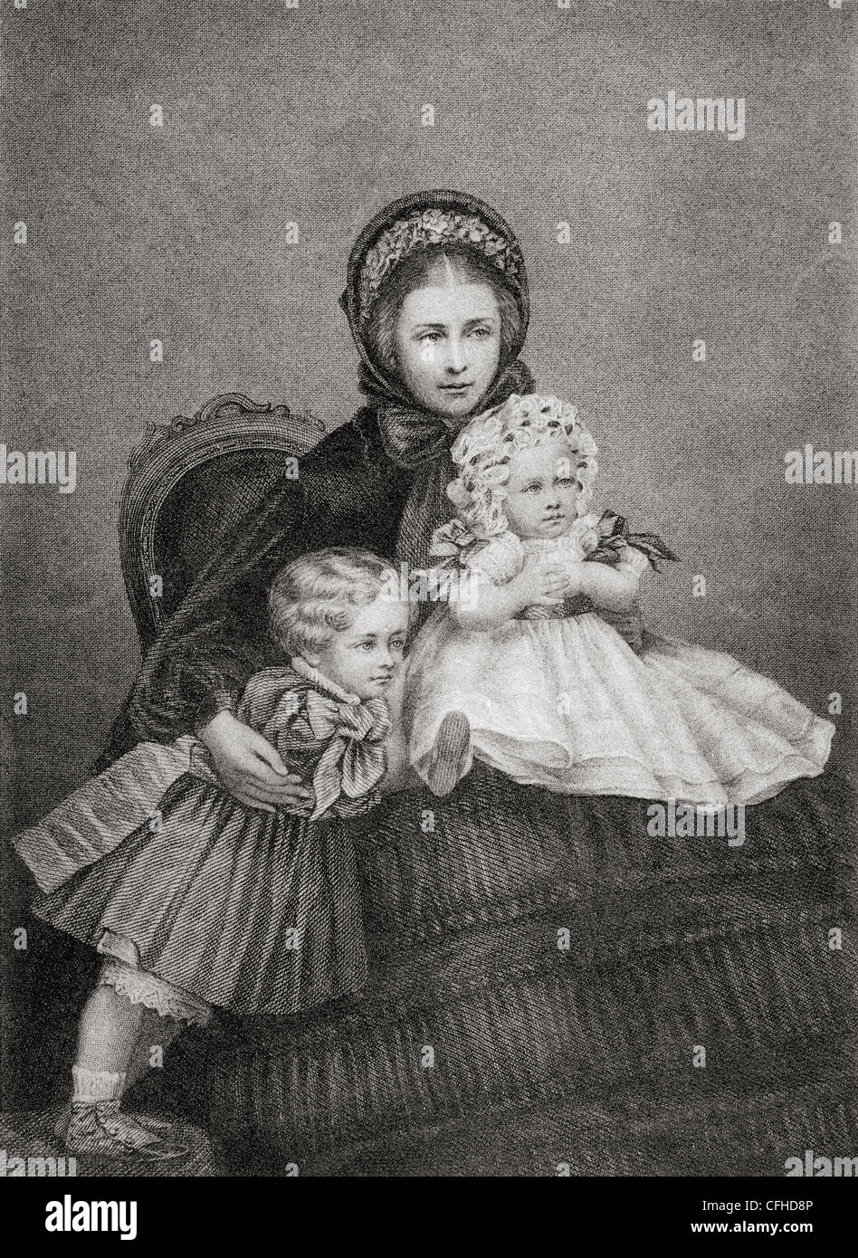 Victoria, princesse royale, 1840 - 1901. L'Impératrice allemande et Reine de Prusse comme consort de l'empereur allemand Frédéric III. Banque D'Images