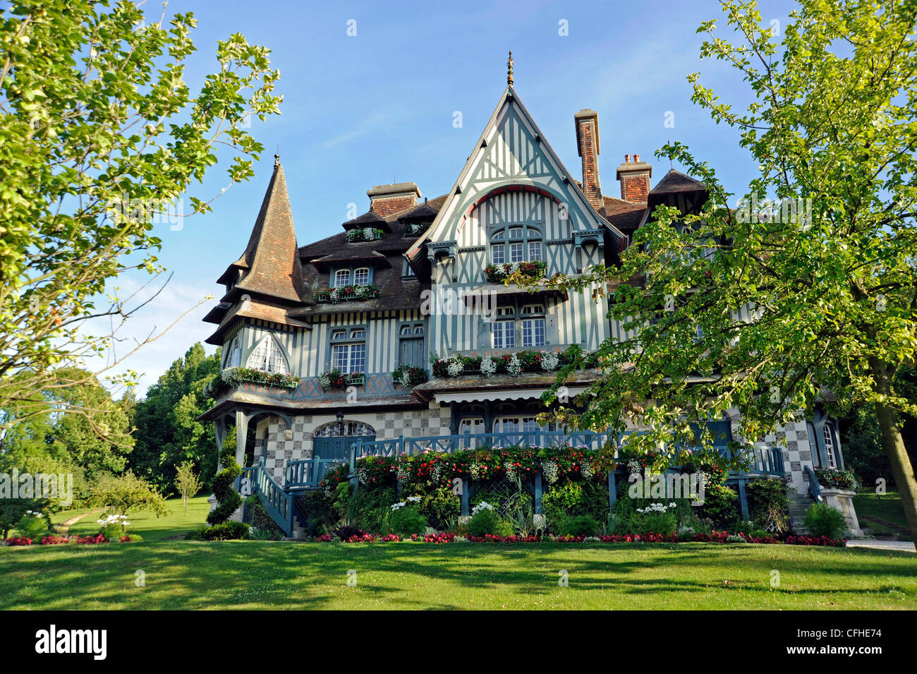 Deauville (14) : la Villa Strassburger Banque D'Images