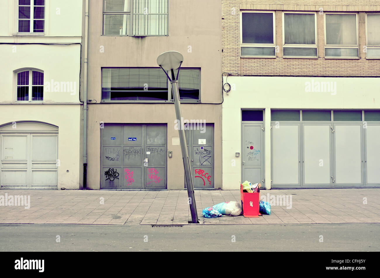 Scène de rue à Bruxelles, Belgique Banque D'Images