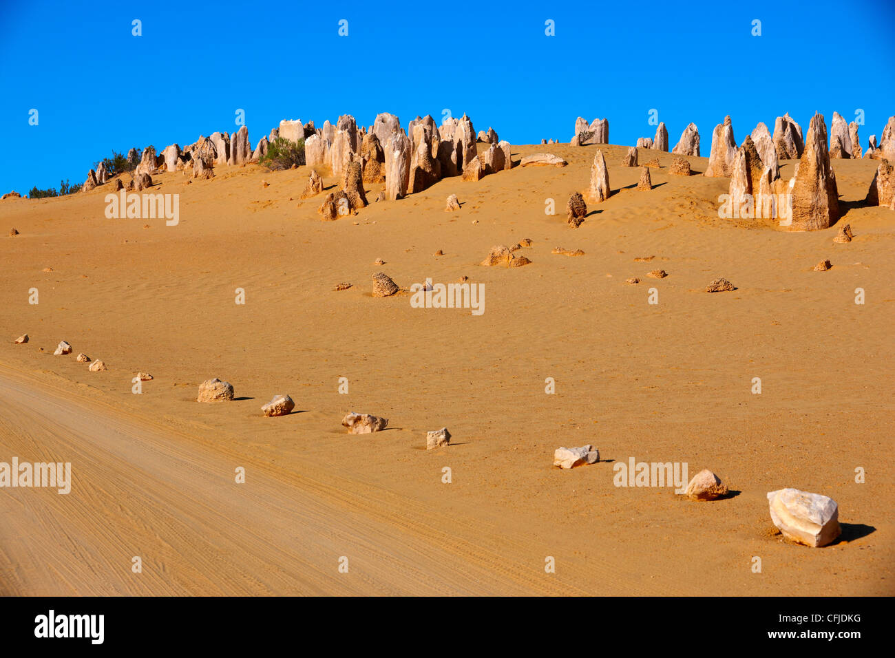Pinnacle désert, le Parc National de Nambung, Australie occidentale Banque D'Images