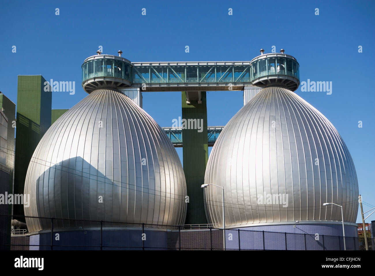 Newtown Creek Wastewater Treatment Plant, New York, USA Banque D'Images