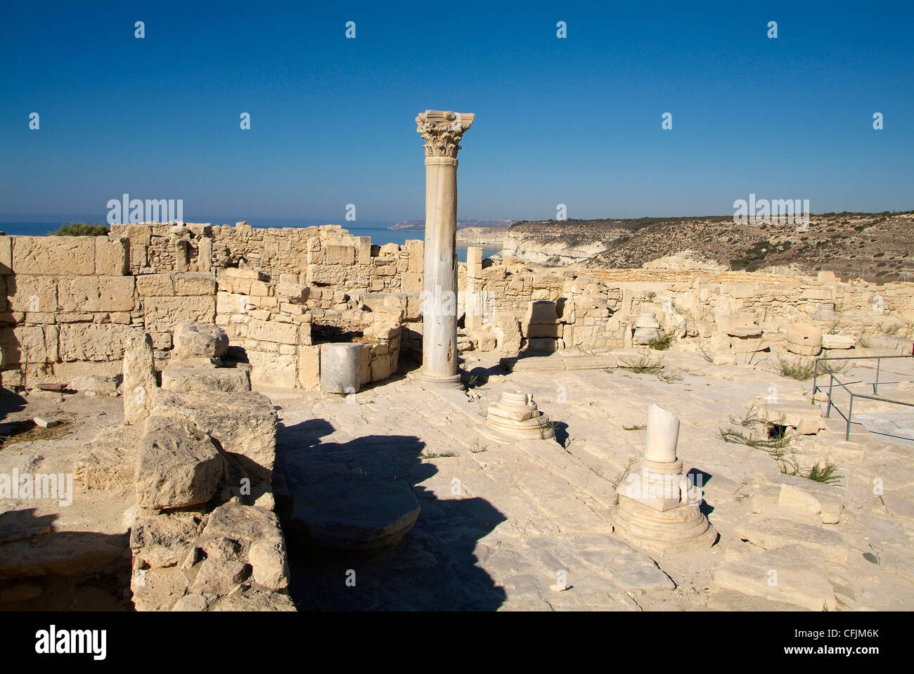Ruines de Kourion, près de Episkopi, Chypre, Europe Banque D'Images