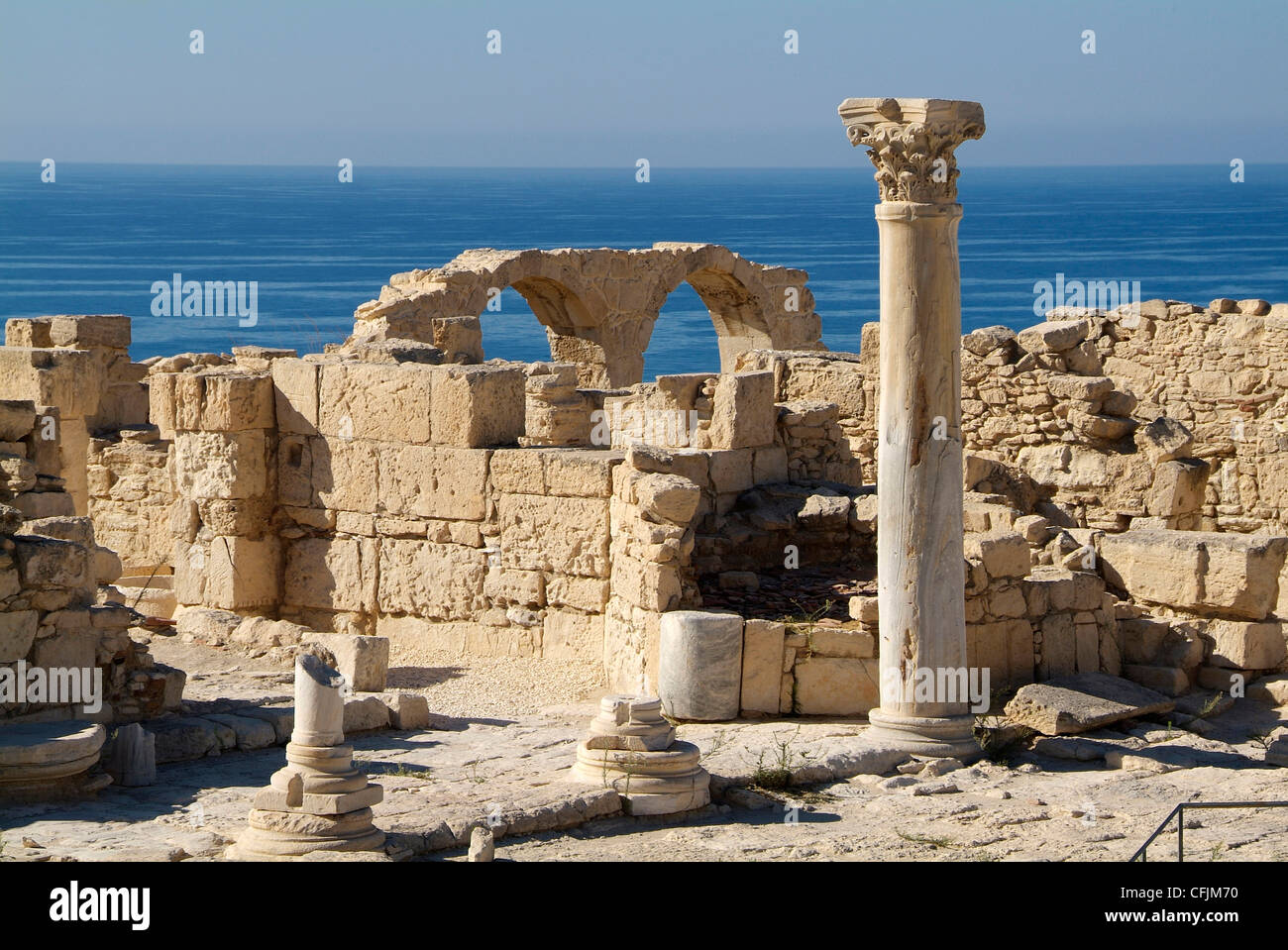 Ruines de Kourion, près de Episkopi, Chypre, Europe Banque D'Images