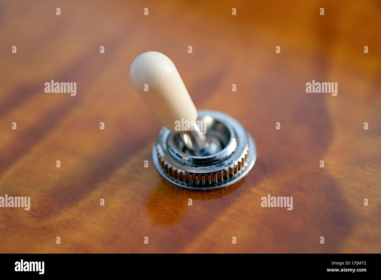 Close up de trois moyen de l'interrupteur à bascule du PRS Paul Reed Smith custom 24 guitare électrique Banque D'Images