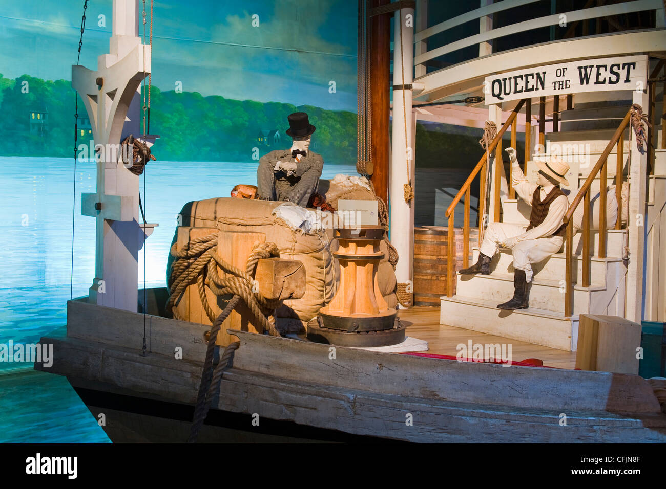 Steamboat la pièce dans l'histoire Museuml, Cincinnati, Ohio, États-Unis d'Amérique, Amérique du Nord Banque D'Images