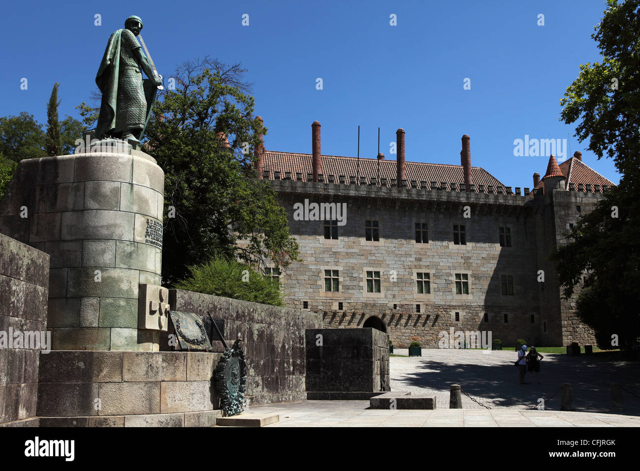 Mémorial de la 12e siècle, le roi Afonso Henriques, Minho, Portugal, Europe Banque D'Images