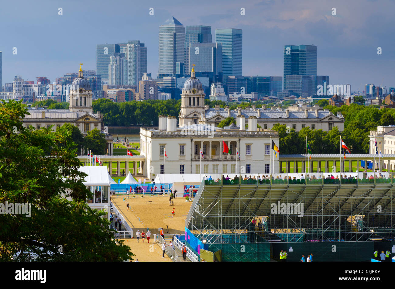 Le Parc de Greenwich, Canary Wharf, Londres, Angleterre, Royaume-Uni, Europe Banque D'Images Le Parc de Greenwich, Canary Wharf, Londres, Angleterre, Royaume-Uni, Europe Banque D'Images
