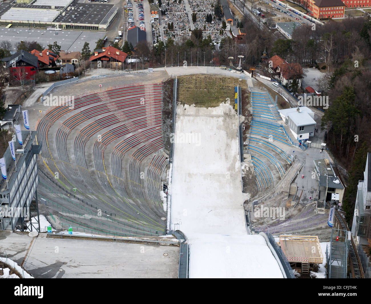 Olympique de saut à ski de Bergisel, Innsbruck, Autriche Banque D'Images