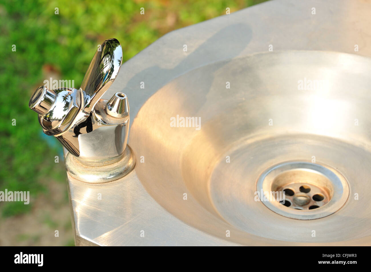 L'eau de robinet fontaine à boire Banque D'Images