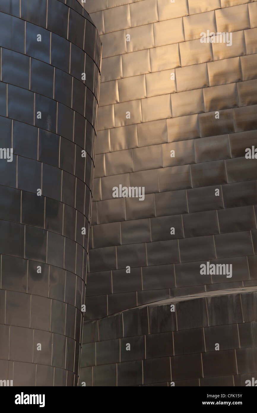 Le titane, Guggenheim Museum, Bilbao, Bizkaia, Espagne Banque D'Images