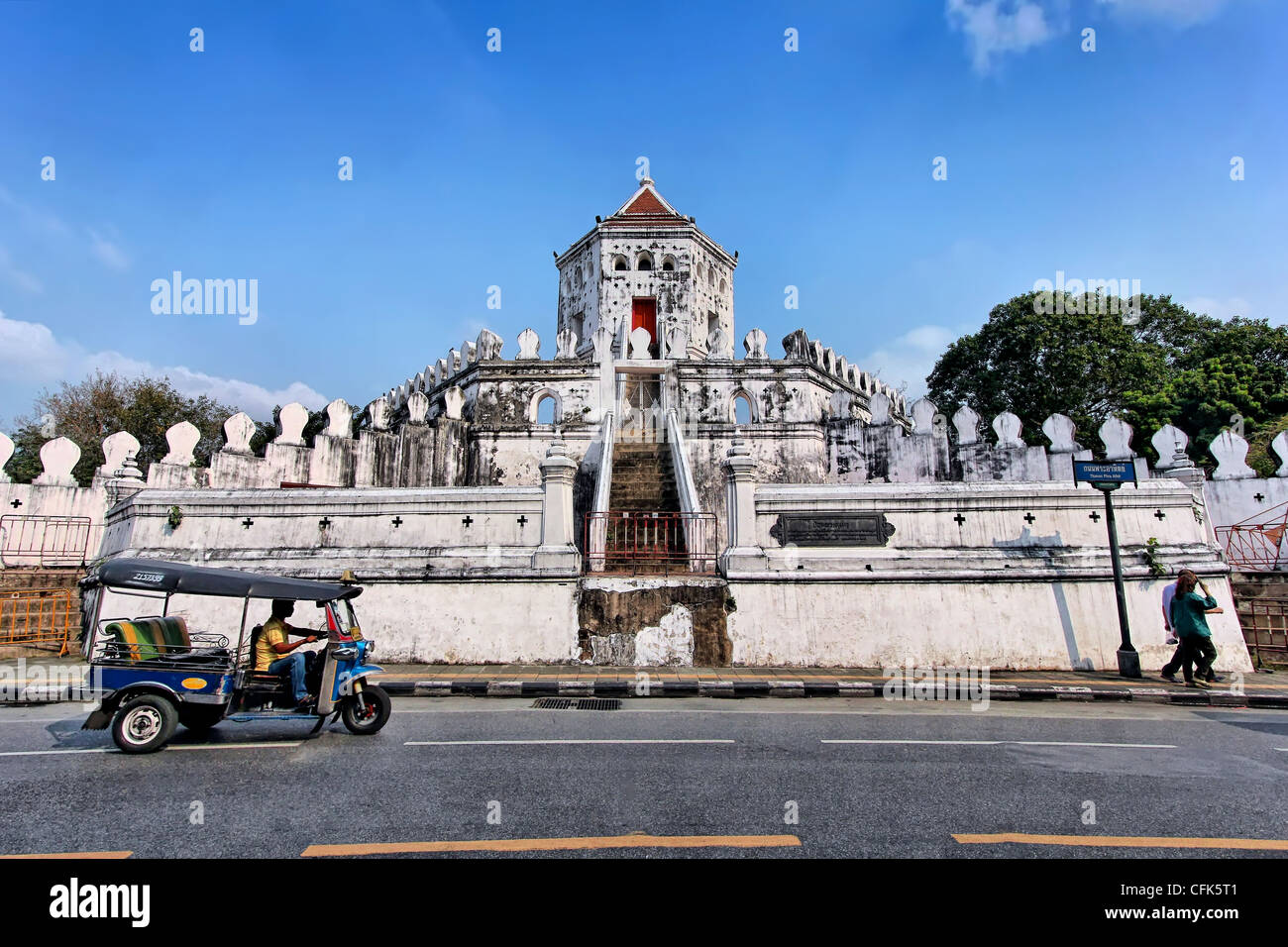 Phra Sumen Fort | Phra Athit Road | Bangkok Banque D'Images