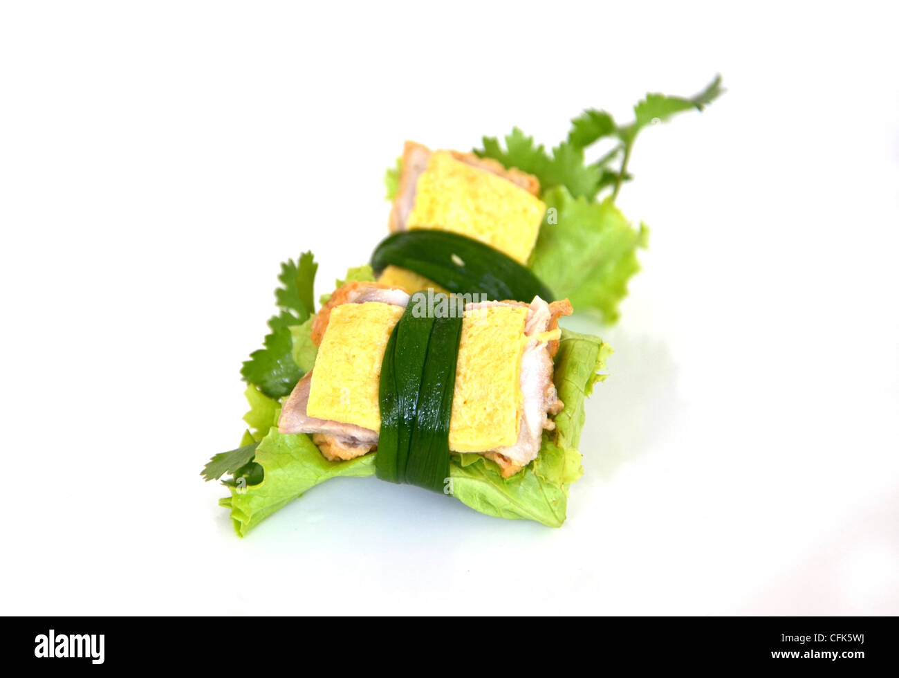 Légumes mélangés avec du porc et des oeufs ,la cuisine vietnamienne Banque D'Images