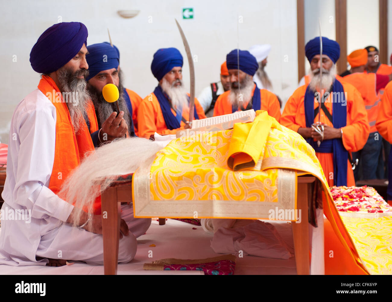 Les personnes malades Baisakhi fête à Lecce, Italie, juin 2011 Banque D'Images