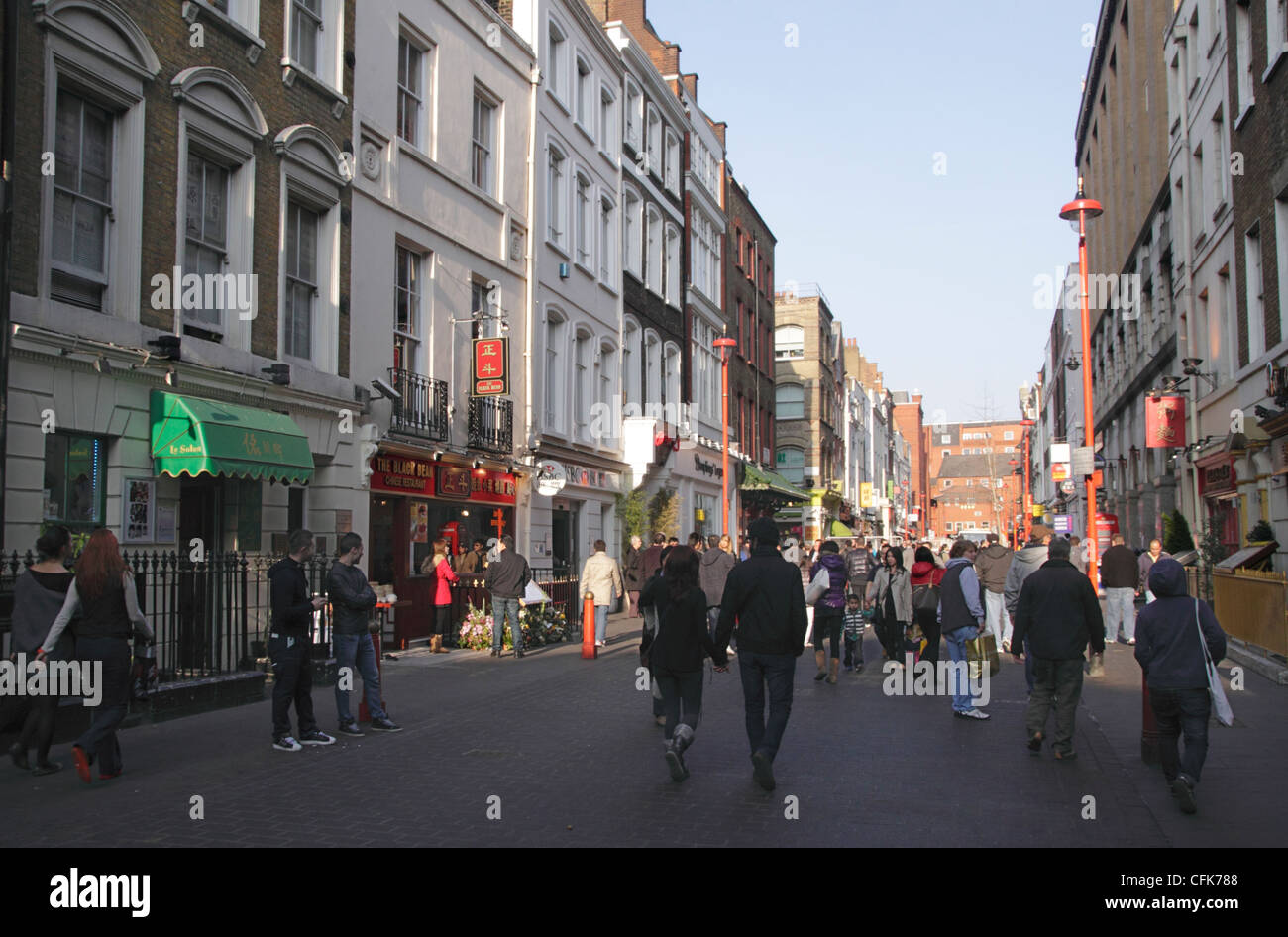 Chinatown Gerrard Street Londres Banque D'Images