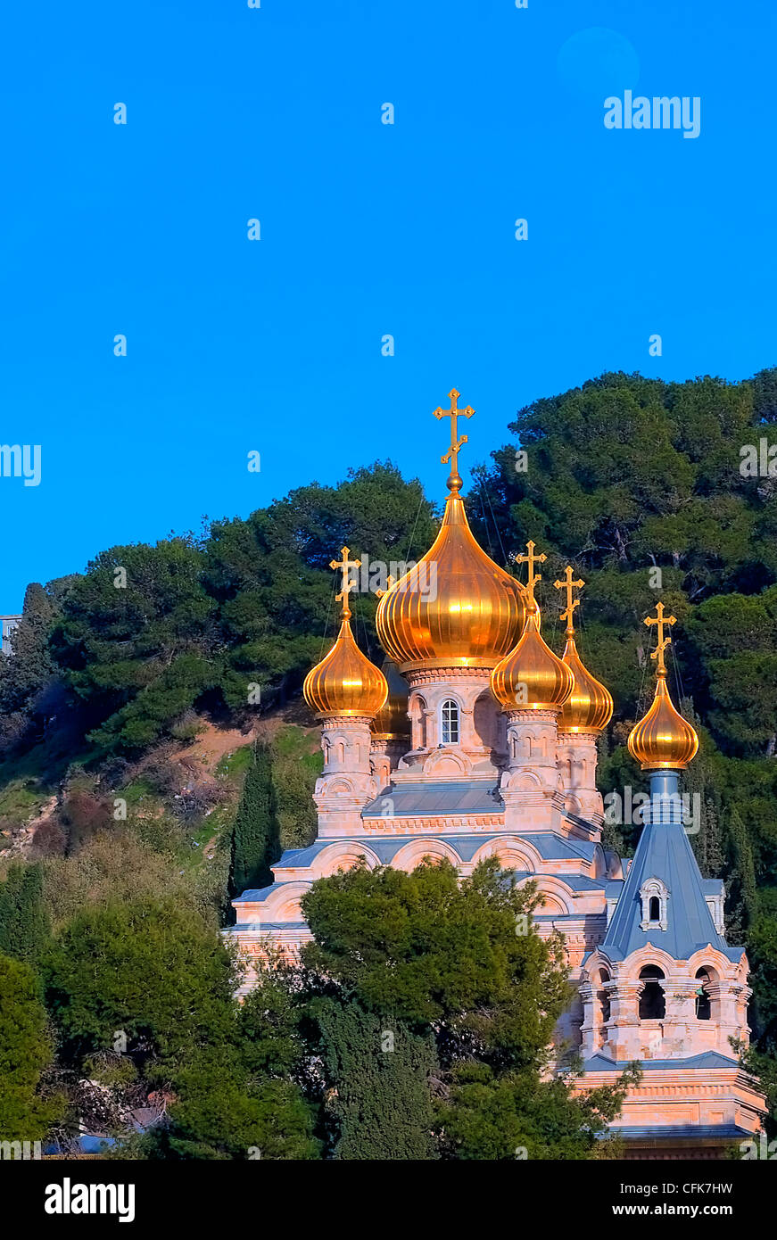 L'église orthodoxe russe de Marie Madeleine au mont Oliviers à