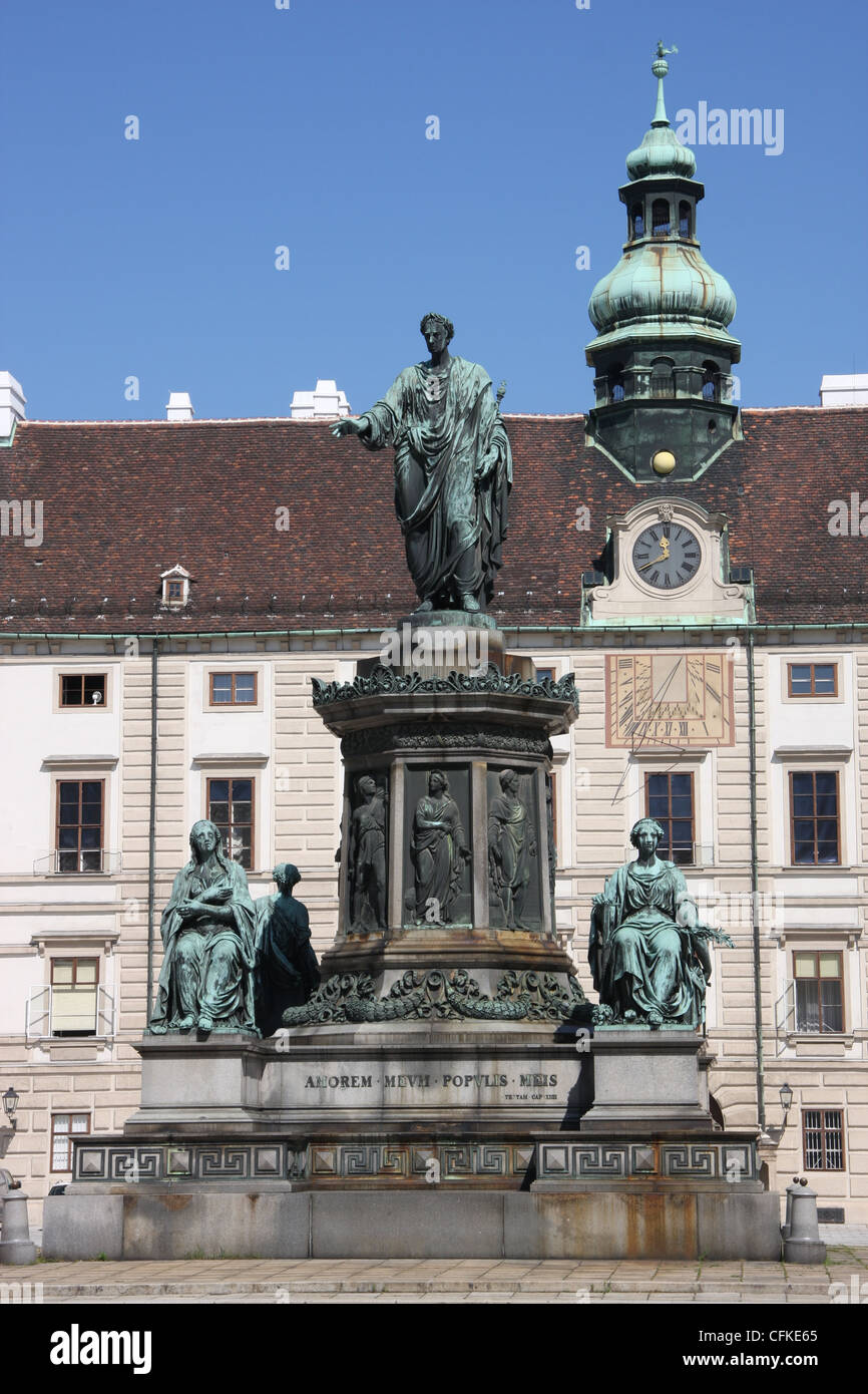 Statue au palais impérial Hofburg, Vienne, Autriche Banque D'Images