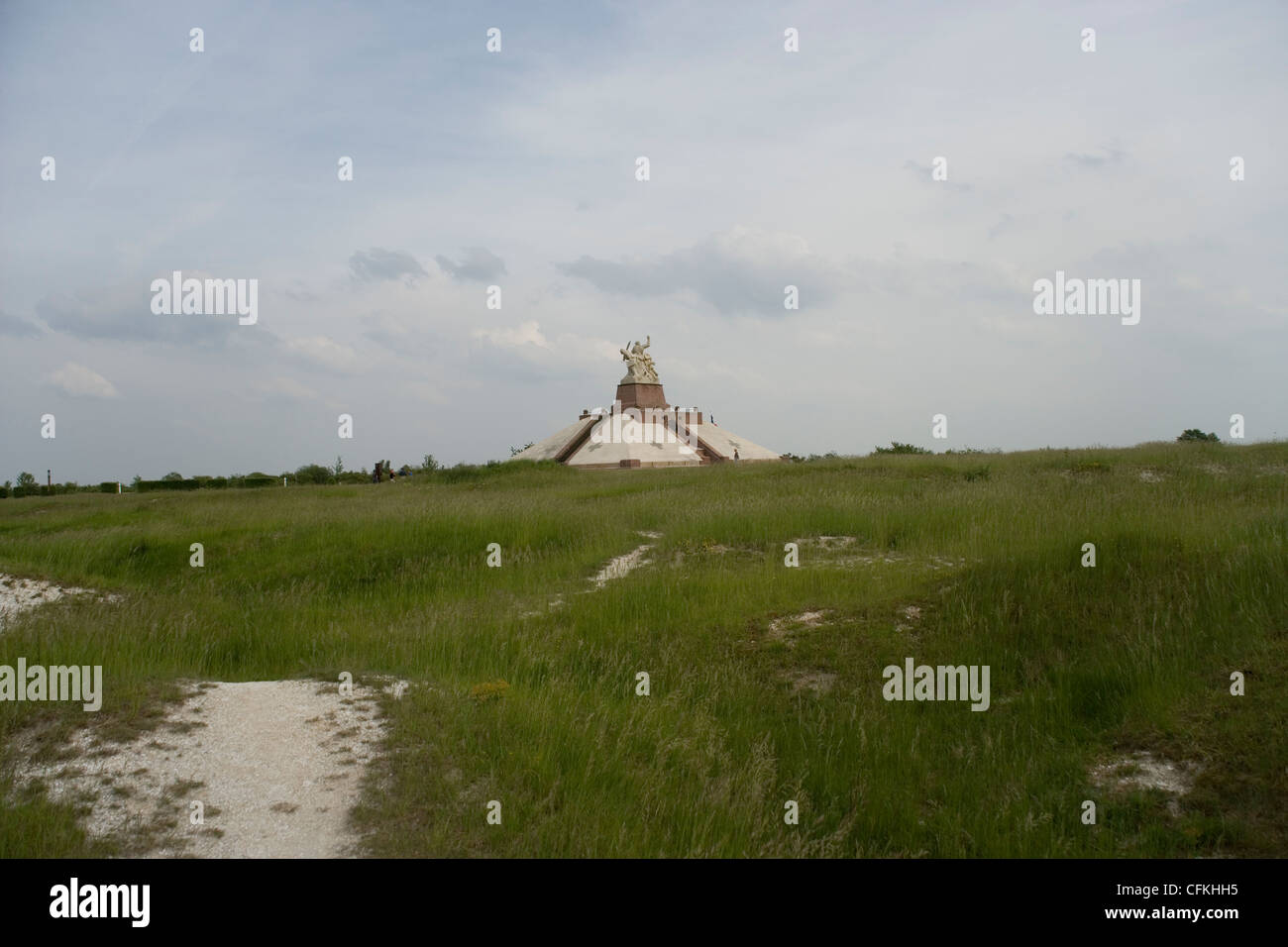 La Ferme de Navarin Monument aux soldats français en Champagne, France se souvenir des morts de la Première Guerre mondiale Banque D'Images