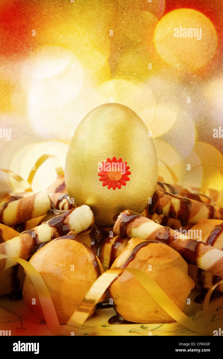 Easter Golden Egg Banque D'Images