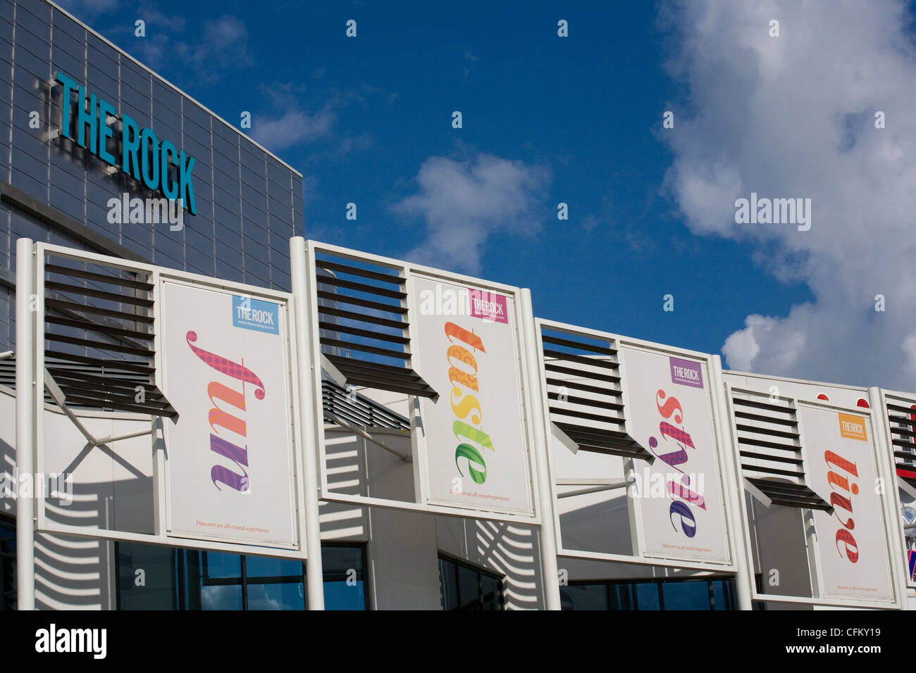 Le centre commercial Rock Bury Bury Greater Manchester, Angleterre, Royaume-Uni Banque D'Images