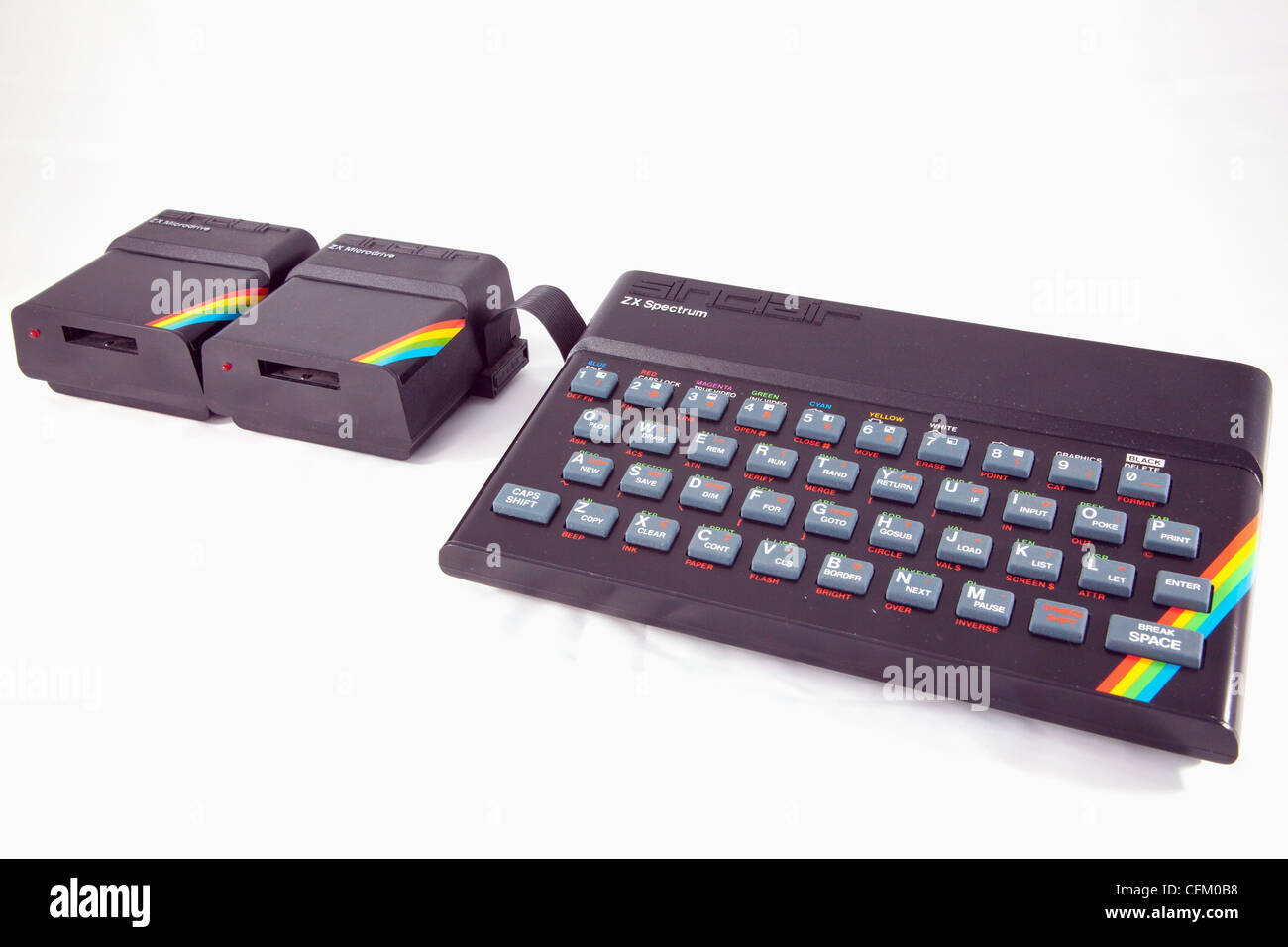 Sinclair ZX Spectrum, ZX Microdrives, Interface ZX 1 Banque D'Images