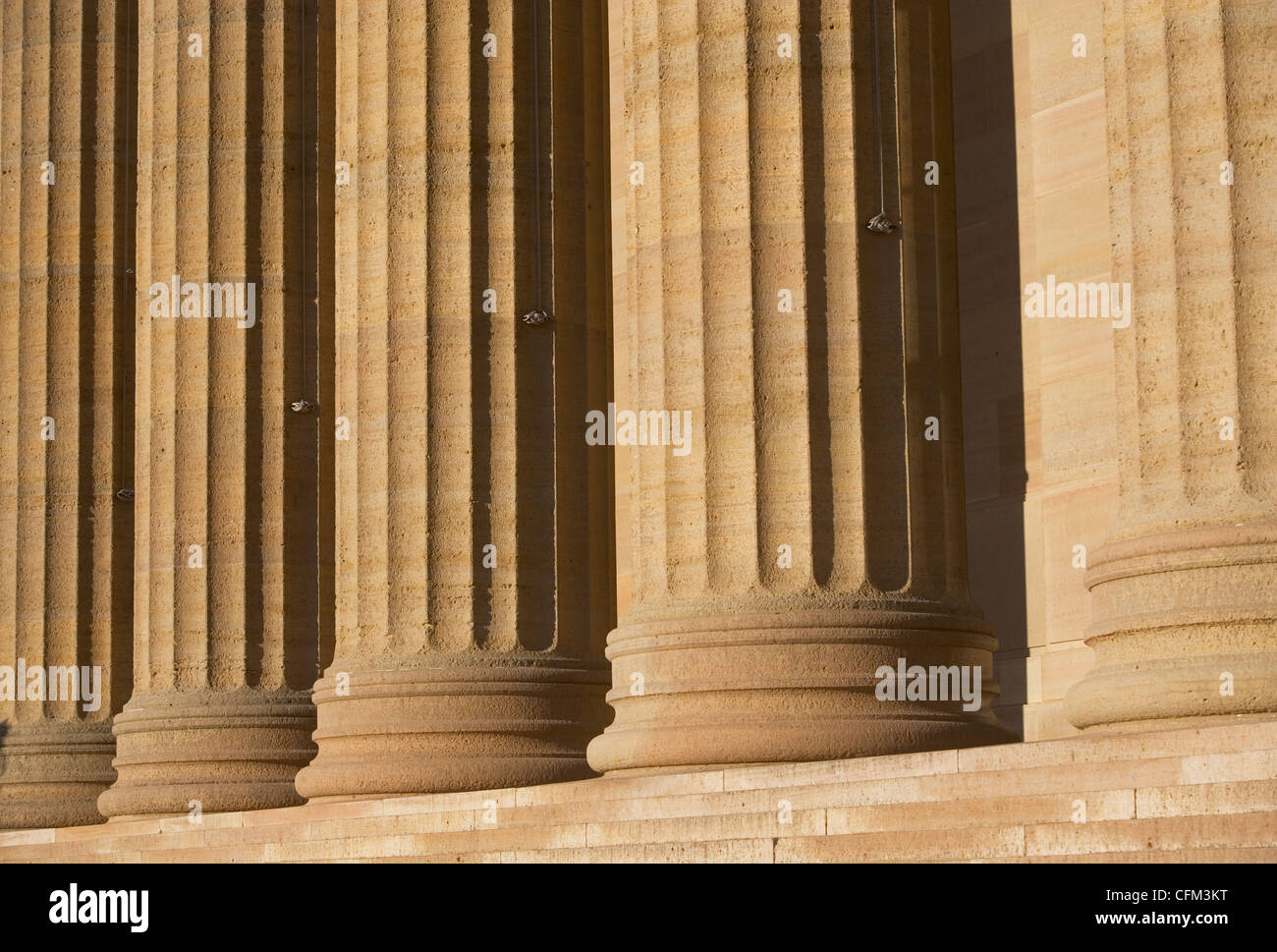 USA, Pennsylvania, Philadelphia, Philadelphia Museum of Art colonnade Banque D'Images