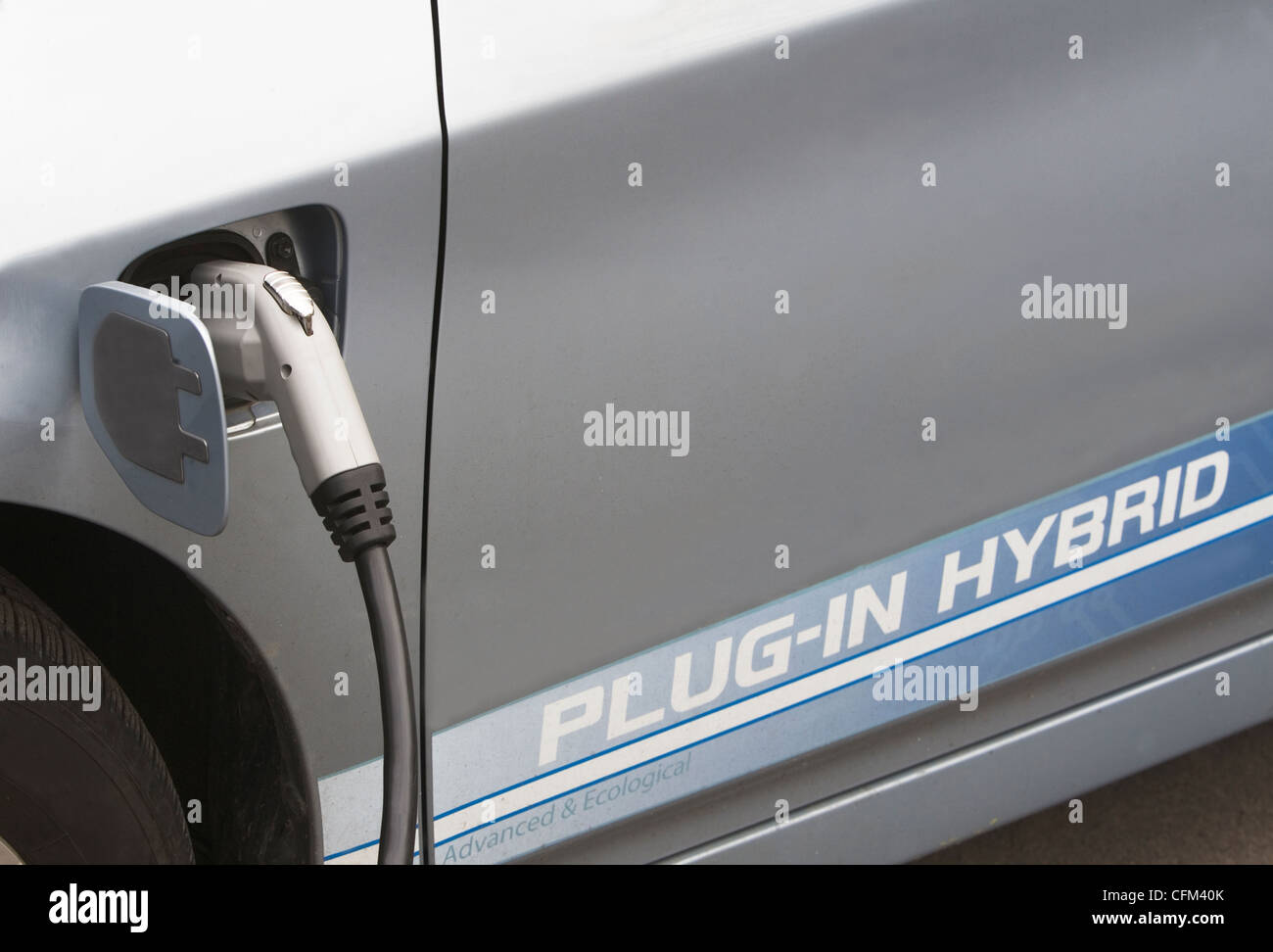 USA, l'État de New York, New York City, une partie de véhicule hybride Banque D'Images