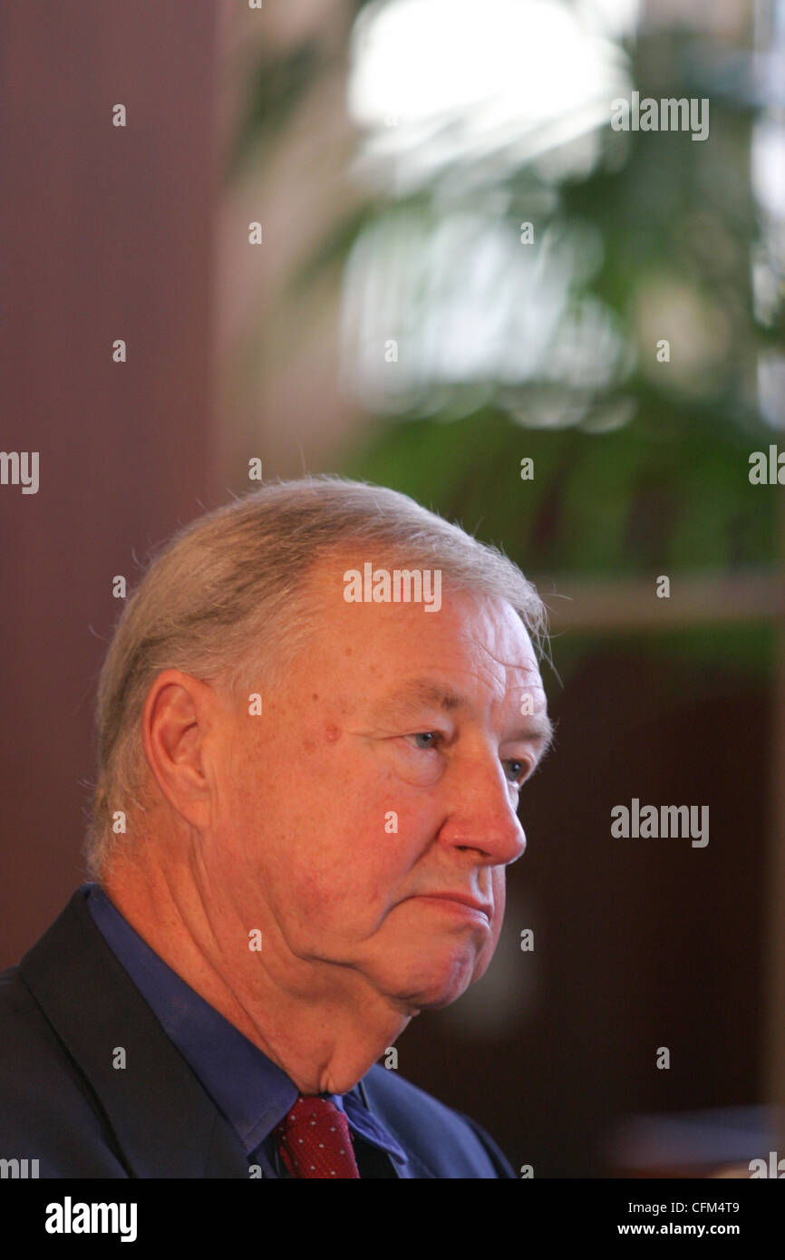 Sir Terence Conran, designer britannique et restaurateur, à Tokyo, Japon. Banque D'Images