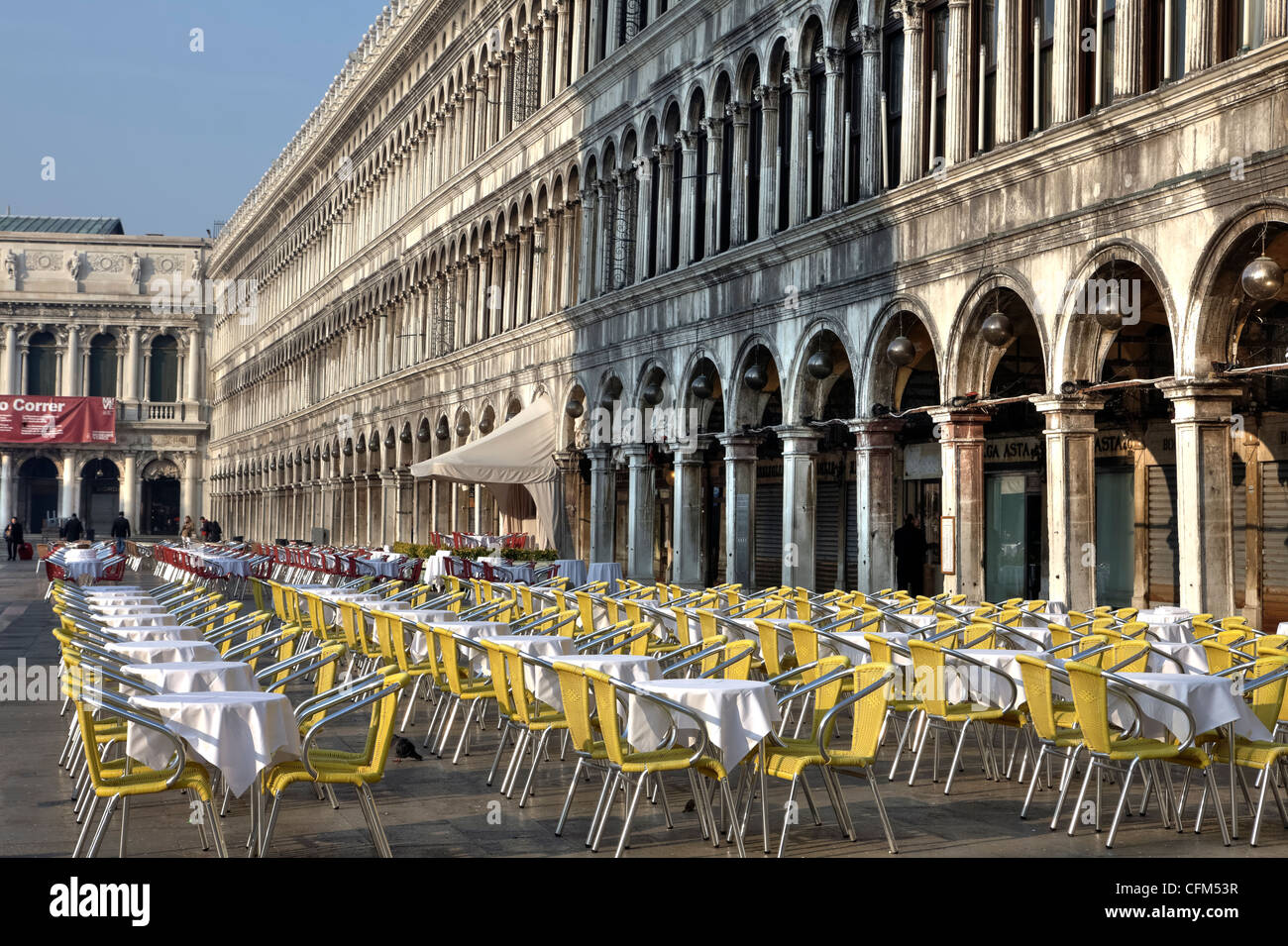 La Place Saint Marc, Venise, Vénétie, Italie Banque D'Images