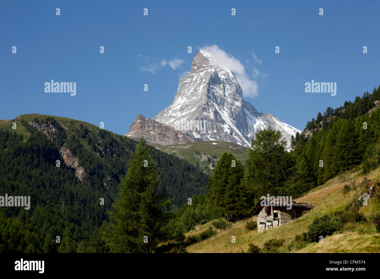 Le Matterhorn près de Zermatt, Valais, Alpes Suisses, Suisse, Europe Banque D'Images